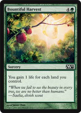 Bountiful Harvest (Magic 2012 Core Set) Near Mint