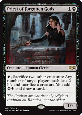 Priest of Forgotten Gods (Ravnica Allegiance) Light Play