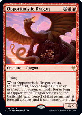 Opportunistic Dragon (Throne of Eldraine) Near Mint