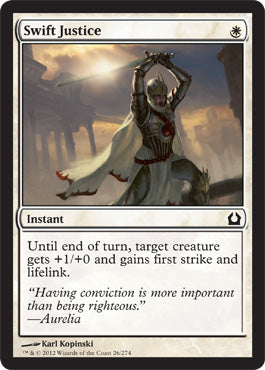 Swift Justice (Return to Ravnica) Medium Play