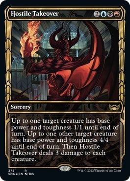 Hostile Takeover (Gilded Foil) (Streets of New Capenna) Near Mint Foil