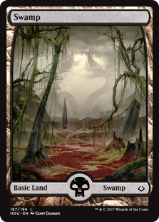 Swamp (187) (Hour of Devastation) Light Play Foil