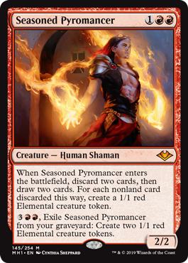 Seasoned Pyromancer (Modern Horizons) Damaged / Poor