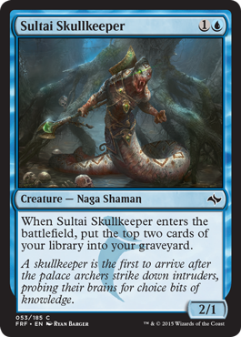 Sultai Skullkeeper (Fate Reforged) Near Mint