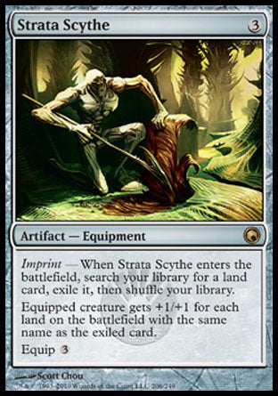 Strata Scythe (Scars of Mirrodin) Medium Play Foil