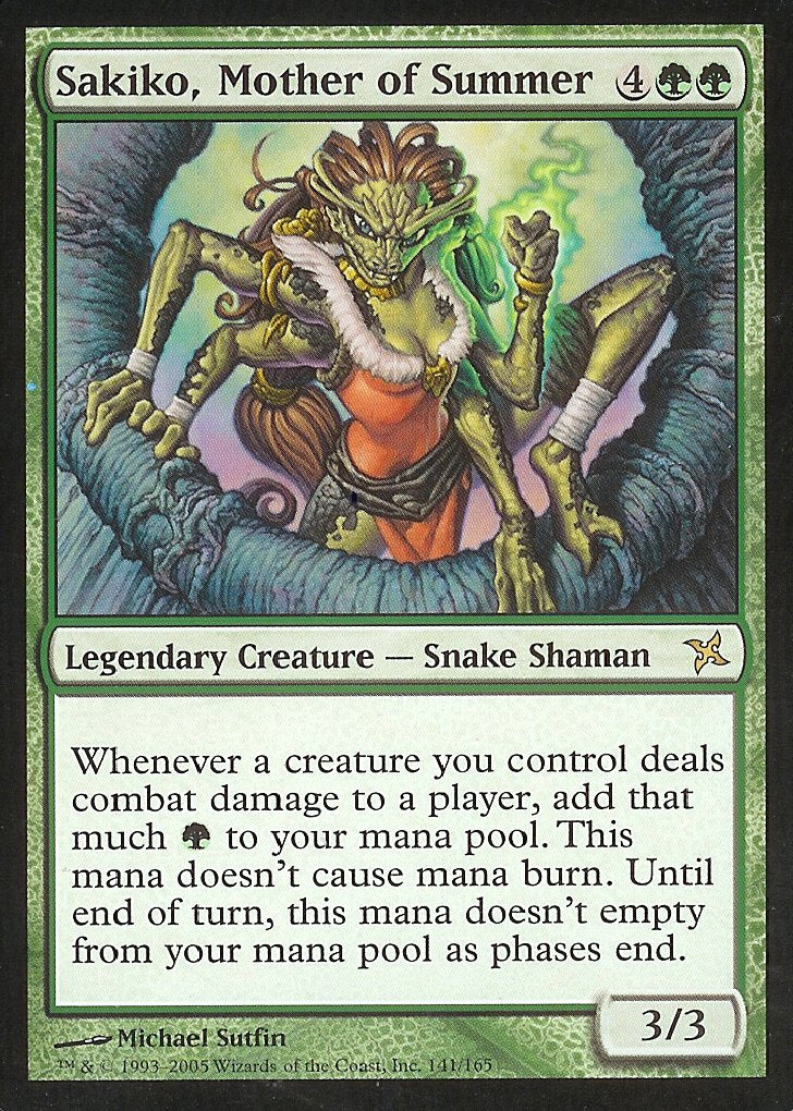 Sakiko, Mother of Summer (Betrayers of Kamigawa) Medium Play