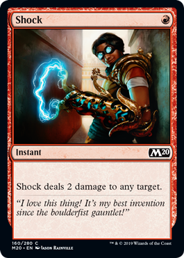 Shock (Magic 2020 Core Set) Medium Play