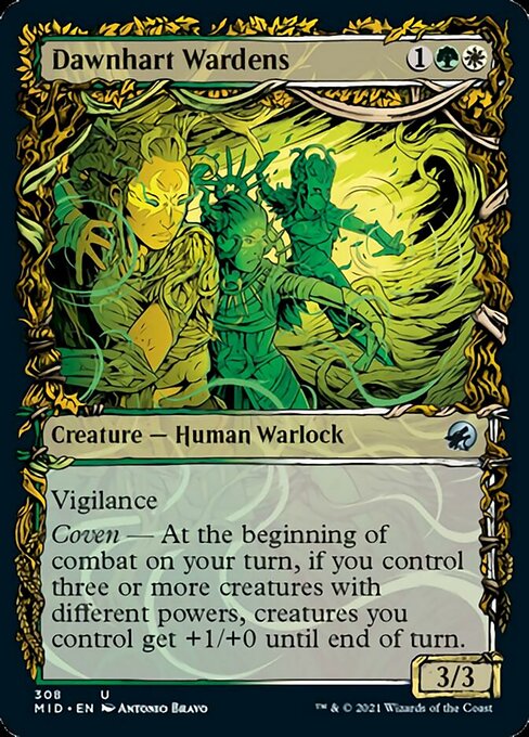 Dawnhart Wardens (Showcase) (Innistrad: Midnight Hunt) Near Mint Foil