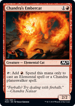 Chandra's Embercat (Magic 2020 Core Set) Medium Play