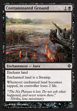 Contaminated Ground (Rise of the Eldrazi) Light Play Foil