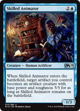Skilled Animator (Magic 2019 Core Set) Near Mint
