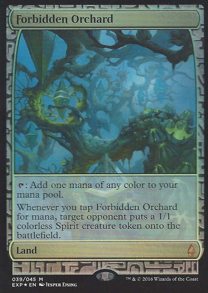 Forbidden Orchard (Zendikar Expeditions) Medium Play Foil