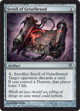 Scroll of Griselbrand (Avacyn Restored) Near Mint Foil