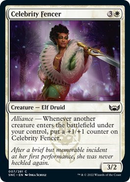 Celebrity Fencer (Streets of New Capenna) Near Mint Foil