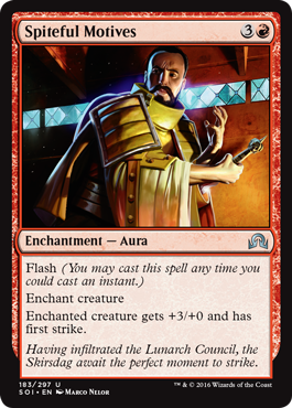 Spiteful Motives (Shadows Over Innistrad) Medium Play