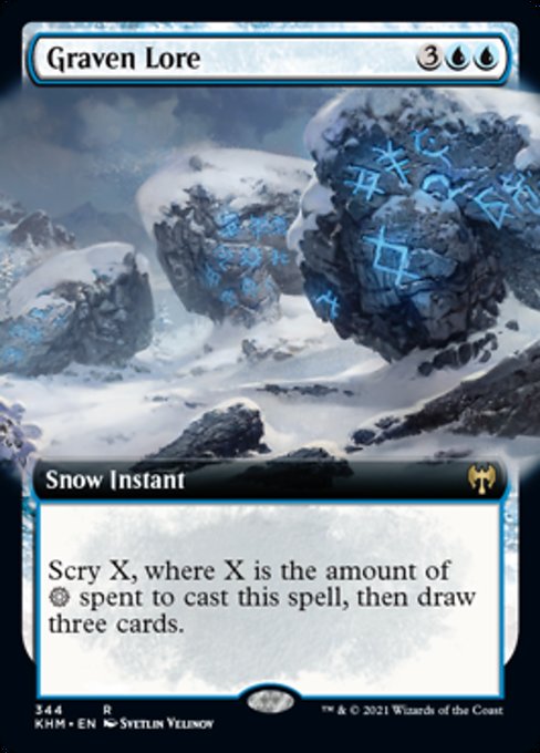 Graven Lore (Extended Art) (Kaldheim) Light Play Foil