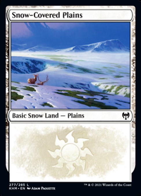 Snow-Covered Plains (277) (Kaldheim) Light Play