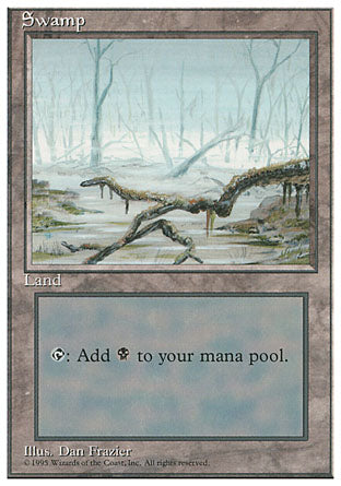Swamp C (4th Edition) Heavy Play