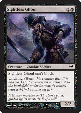 Sightless Ghoul (Dark Ascension) Near Mint Foil