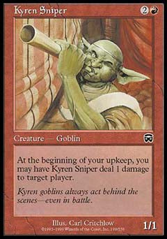 Kyren Sniper (Mercadian Masques) Medium Play