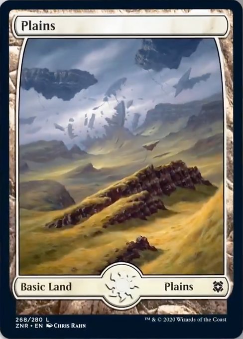 Plains (268) (Zendikar Rising) Near Mint Foil