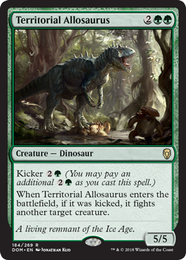 Territorial Allosaurus (Dominaria) Medium Play