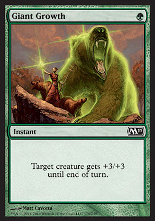 Giant Growth (Magic 2011 Core Set) Heavy Play
