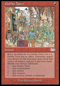 Goblin Tutor (Unglued) Medium Play