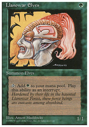 Llanowar Elves (4th Edition) Heavy Play