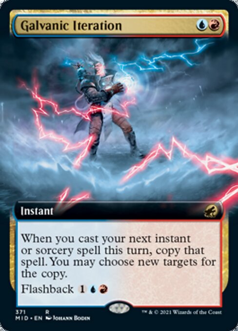 Galvanic Iteration (Extended Art) (Innistrad: Midnight Hunt) Light Play