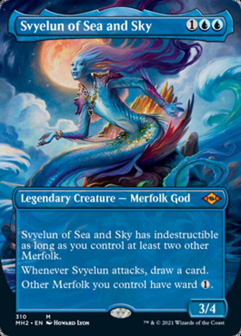 Svyelun of Sea and Sky (Borderless) (Modern Horizons 2) Near Mint Foil
