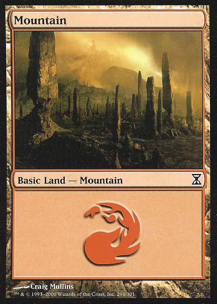 Mountain (296) (Time Spiral) Medium Play Foil