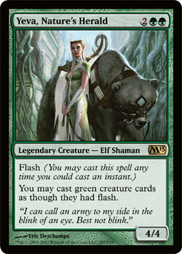 Yeva, Nature's Herald (Magic 2013 Core Set) Medium Play
