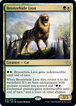 Bronzehide Lion (Theros Beyond Death) Near Mint