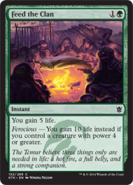 Feed the Clan (Khans of Tarkir) Light Play