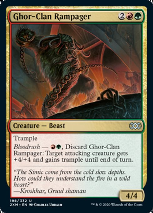 Ghor-Clan Rampager (Double Masters) Medium Play Foil