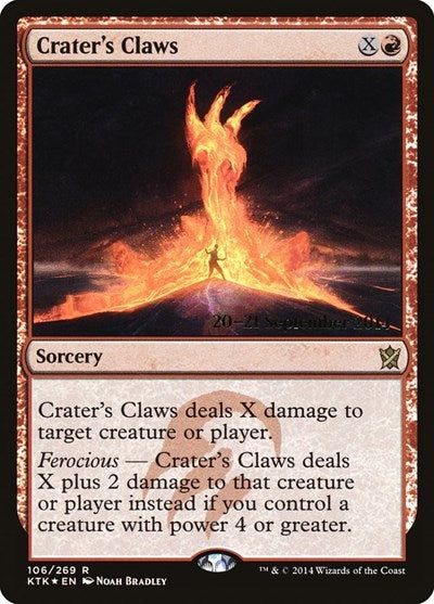 Crater's Claws (Promos: Prerelease Cards) Light Play Foil