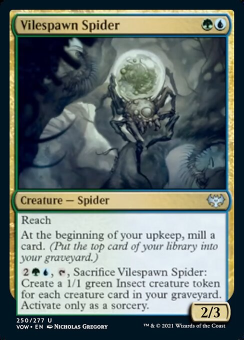 Vilespawn Spider (Innistrad: Crimson Vow) Near Mint