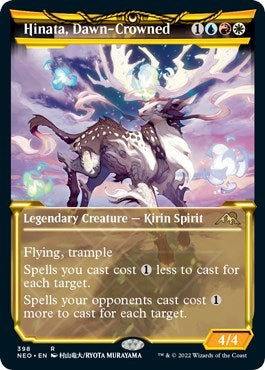 Hinata, Dawn-Crowned (Showcase) (Kamigawa: Neon Dynasty) Near Mint Foil