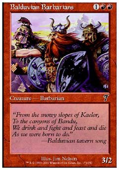 Balduvian Barbarians (7th Edition) Medium Play