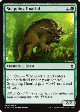 Snapping Gnarlid (Battle for Zendikar) Near Mint