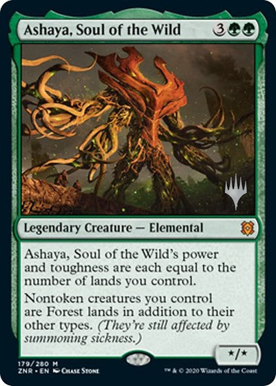 Ashaya, Soul of the Wild (Promo Pack: Zendikar Rising) Near Mint Foil
