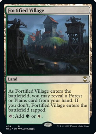 Fortified Village (Commander: Streets of New Capenna) Near Mint