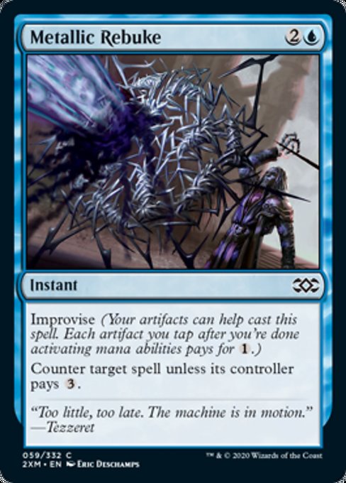 Metallic Rebuke (Double Masters) Near Mint Foil