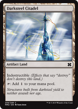 Darksteel Citadel (Modern Masters 2015) Heavy Play Foil