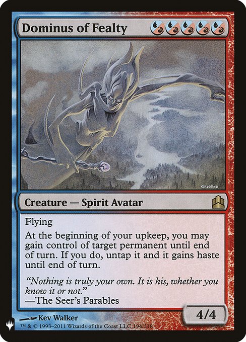 Dominus of Fealty (Mystery Booster) Light Play