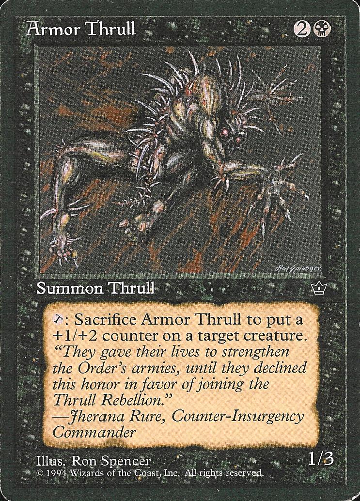 Armor Thrull (3) (Fallen Empires) Near Mint