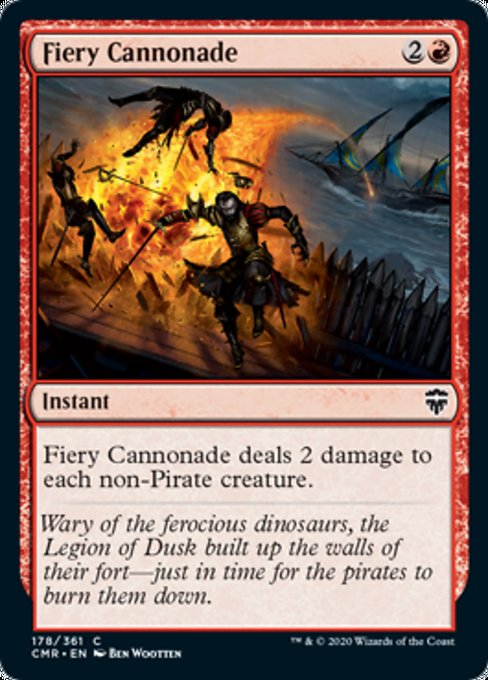 Fiery Cannonade (Commander Legends) Near Mint Foil