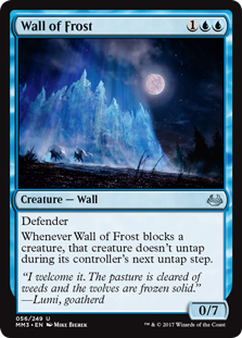 Wall of Frost (Modern Masters 2017) Light Play Foil