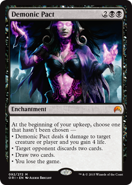 Demonic Pact (Magic Origins) Medium Play